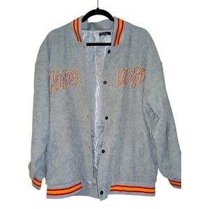 Varsity bomber jacket L